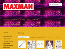 Tablet Screenshot of maxmanstore.com